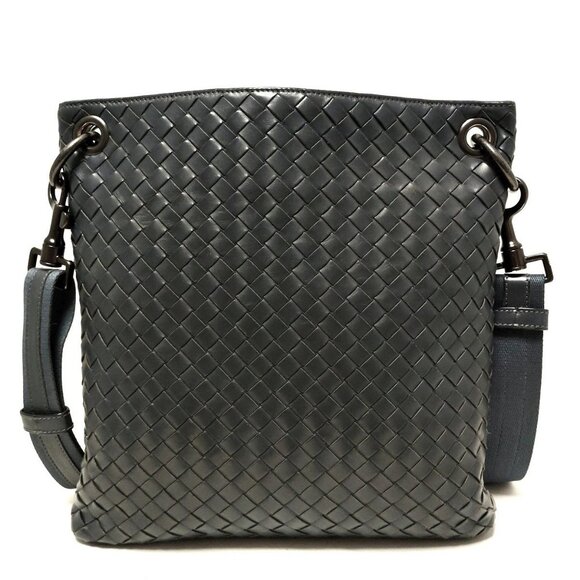 Auth BOTTEGA VENETA Intrecciato 172736 Navy Leather - Shoulder Bag - Picture 2 of 8